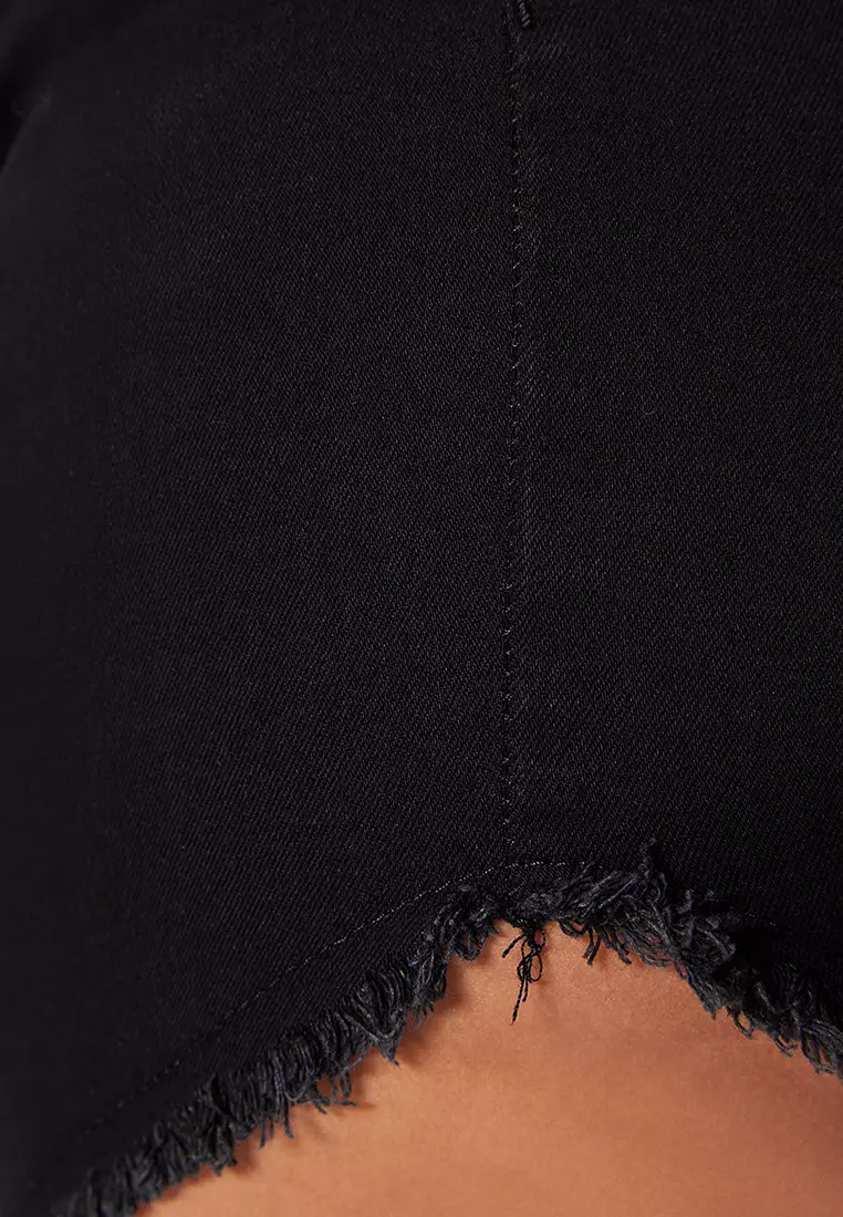 Plus Size Denim Shorts