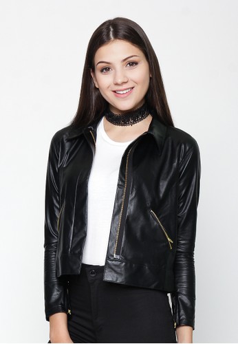 Leather Black Jacket for girl