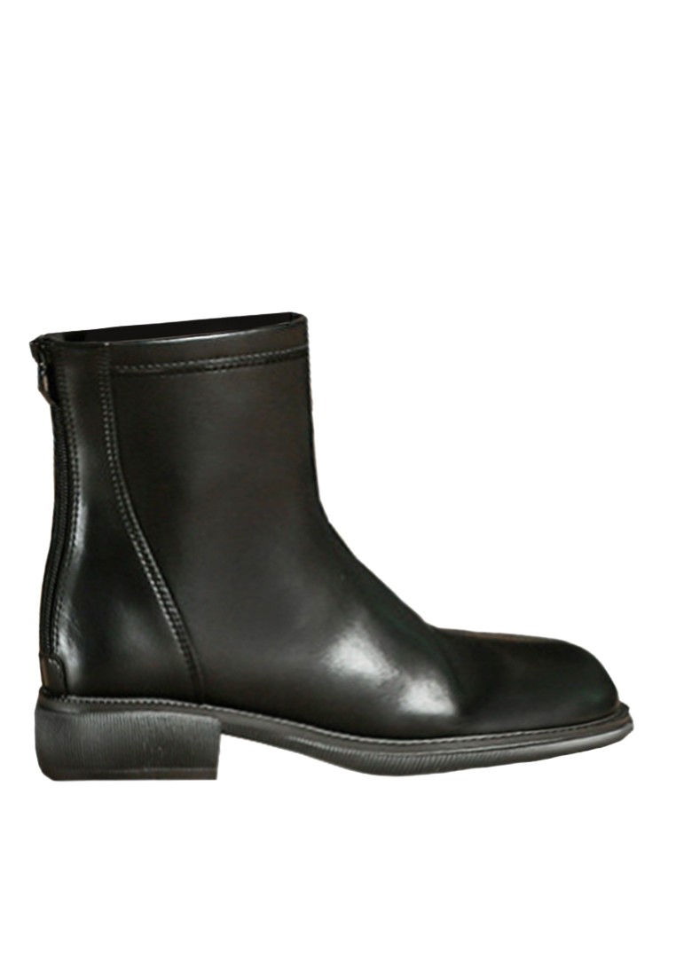 VANSA Fashion Cow Leather Platform Martin Boots VSW-B101