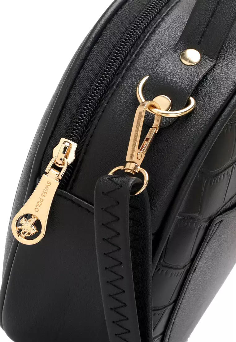 Women's Sling Bag / Crossbody Bag - Black