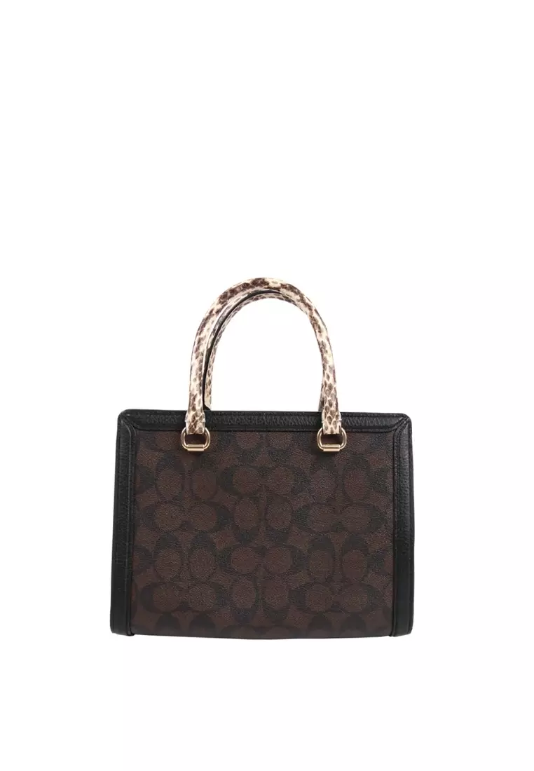 COACH Zoe Carryall In Signature Leather in Black