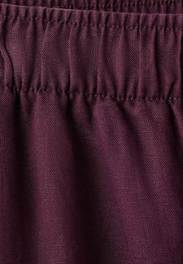 Straight Linen Trousers