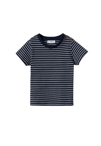 MANGO BABY blue Striped Cotton T-Shirt 09BA6KAE3B11CCGS_1