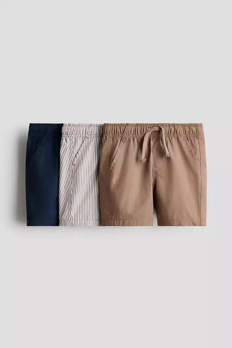 3-pack cotton shorts