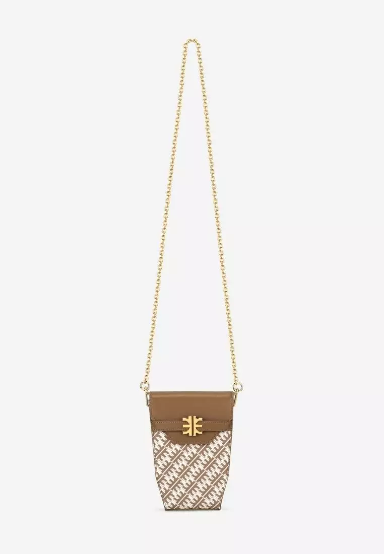 JW Pei Fei Chain Phone Case Brown