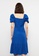 LC WAIKIKI blue Heart Collar Straight Balloon Sleeve Women's Dress 2E732AACFA19C1GS_5