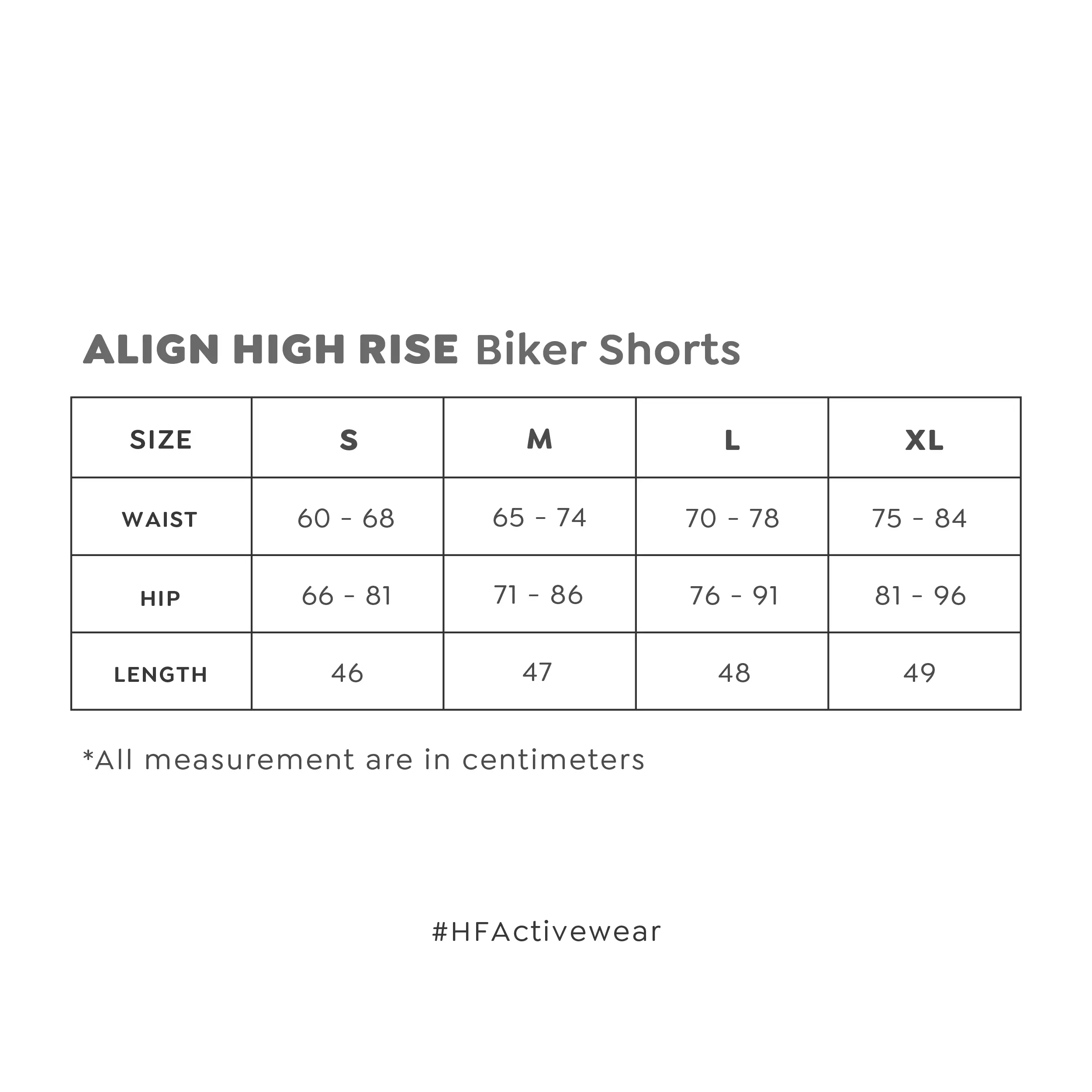 HAPPYFIT Align High Rise Biker Shorts Black