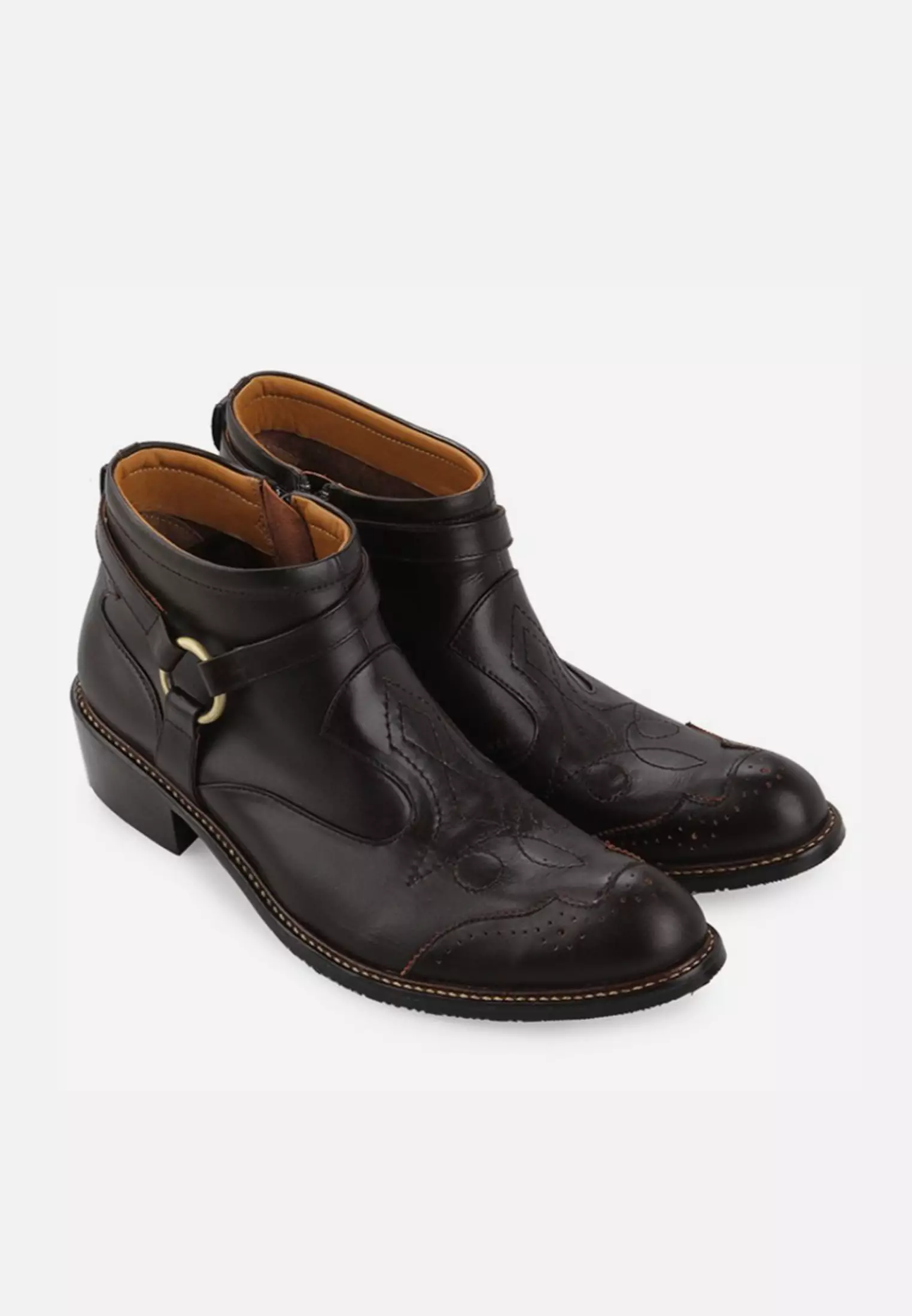 Jaxon Men Ankle Boots Biker Cowboy