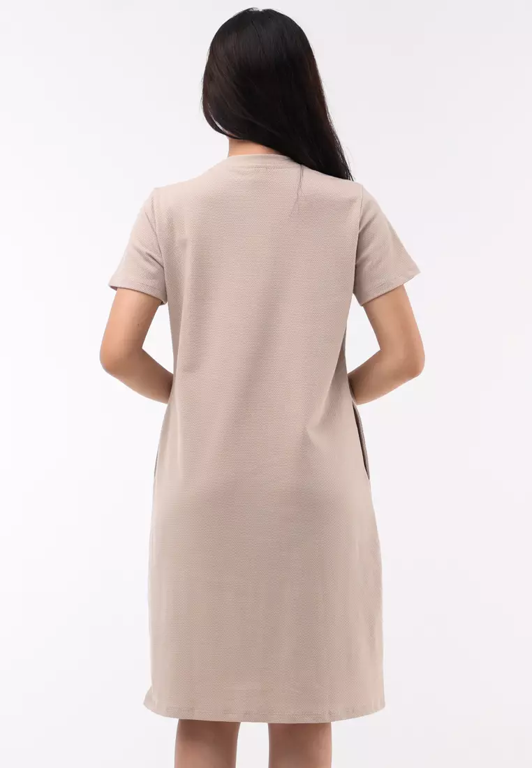 Jacquard Knits Short Sleeve Dress