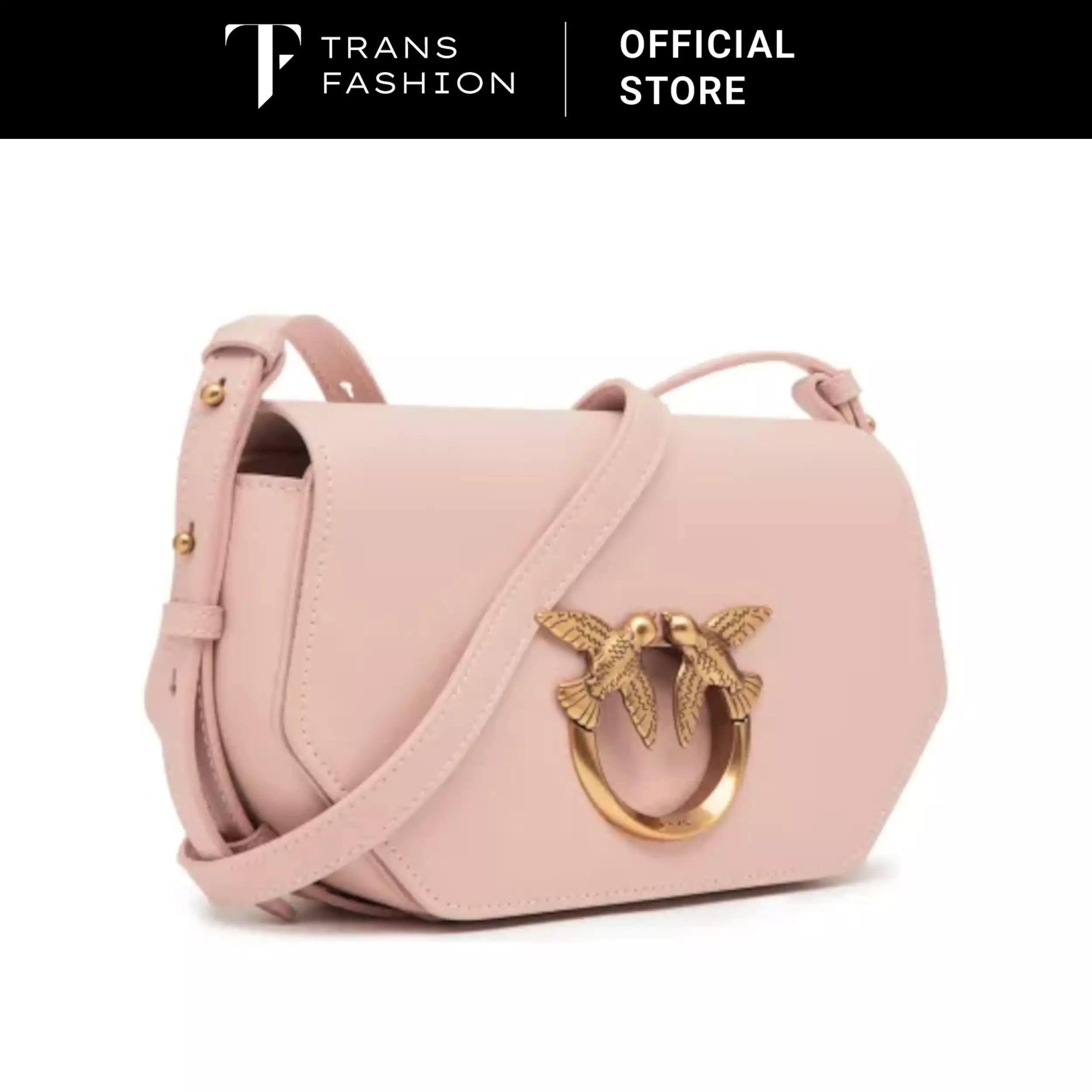 PINKO LOVE CLICK EXAGON MINI VITELLO