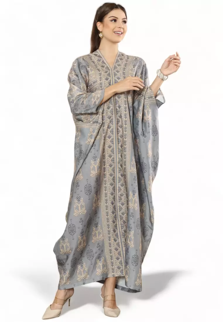 Kanzi Exclusive Long Sleeve Songket Kaftan