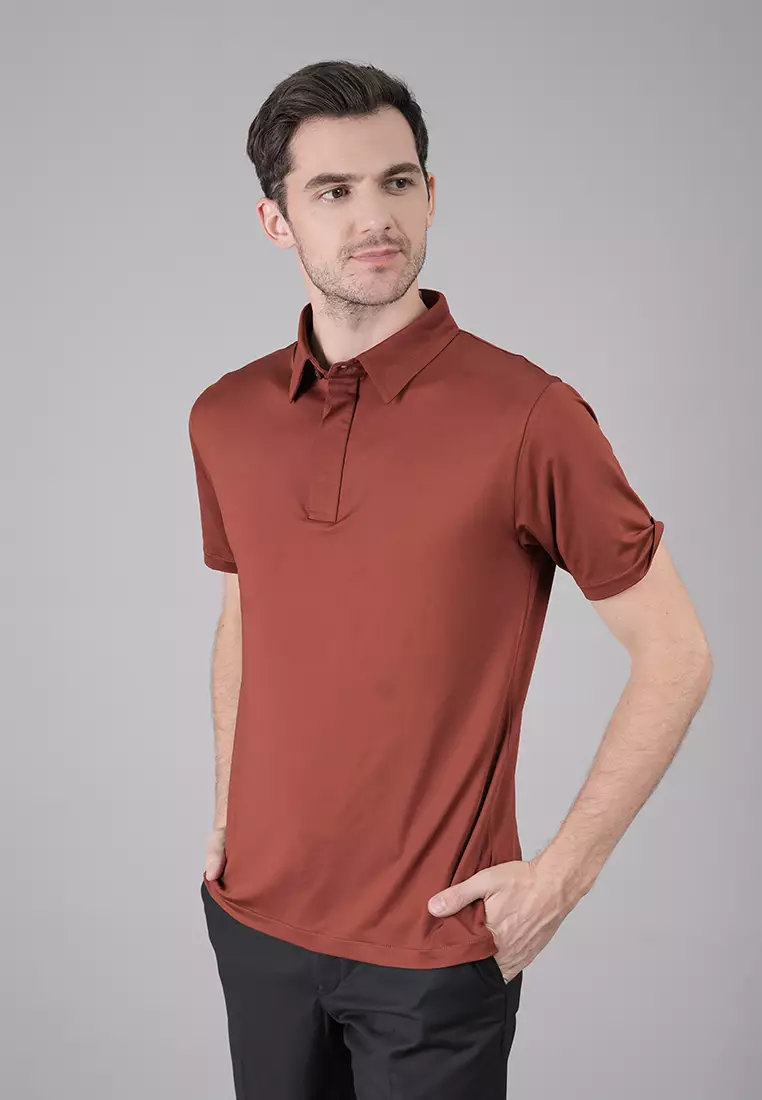 Johnwin - The Alpha Drifit - Kaos Polo Pria - Motif Polos - Lengan pendek - Mikrofiber & Polyester - Mudah Menyerap Keringat - FWS