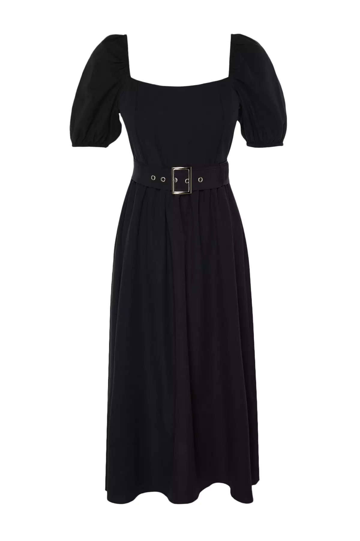 Midi Dress with Belt