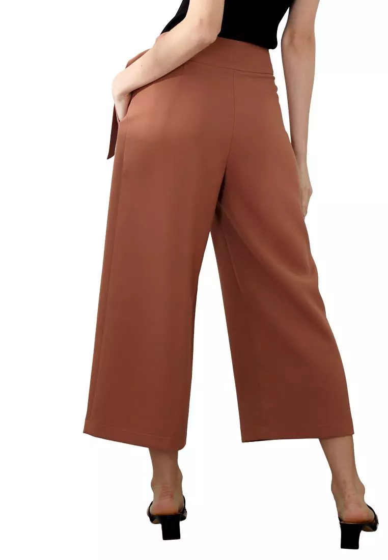 Culottes With Extended Side Waistband