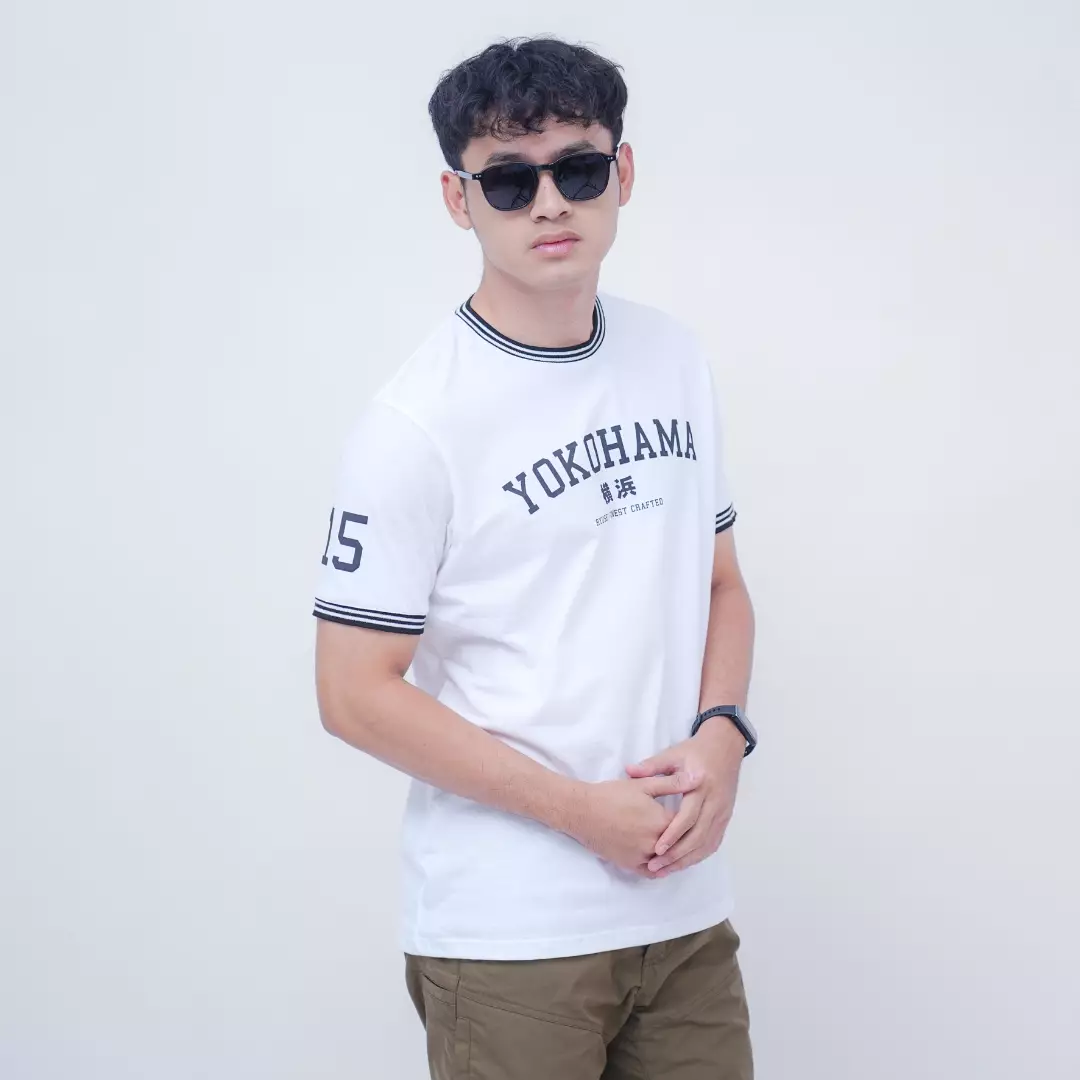 Ryusei Kaos Pria Yokohama White