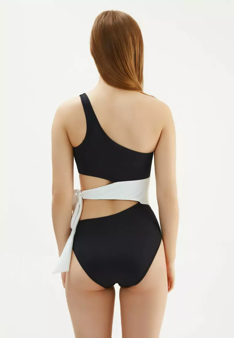 Buy EROS Black Monokini, One Shoulder, Full-Cup, Underwire