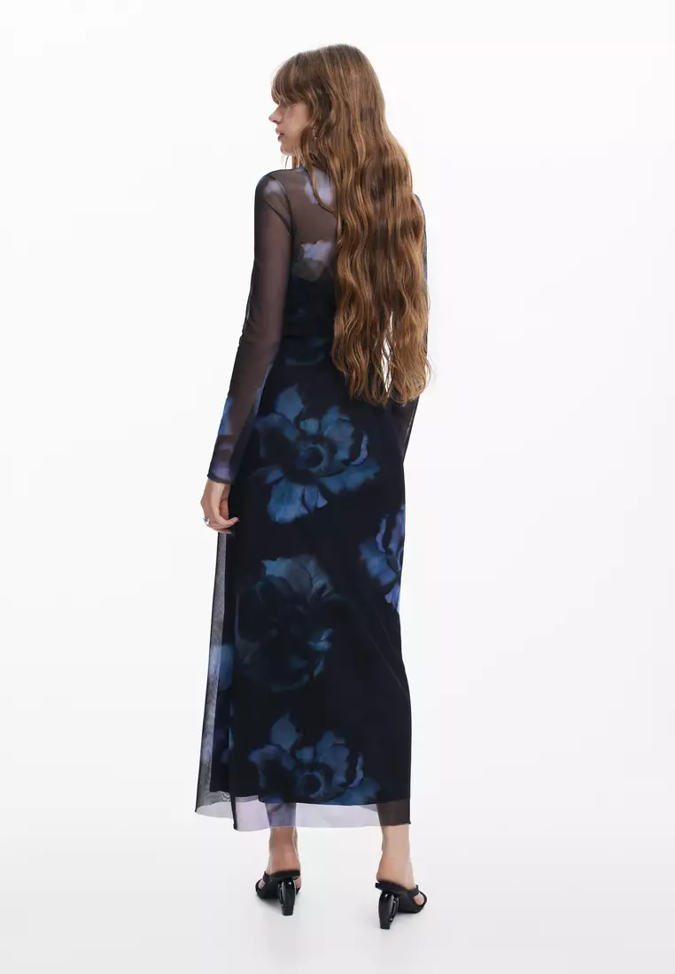 Desigual Woman Slim floral dress.