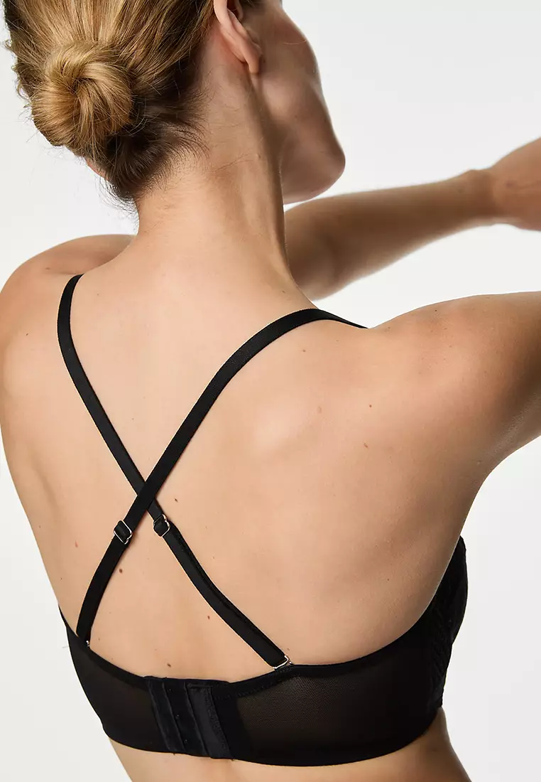 Lace Wired Strapless Bra