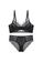 W.Excellence black Premium Black Lace Lingerie Set (Bra and Underwear) 88A4CUS8FDFB33GS_1