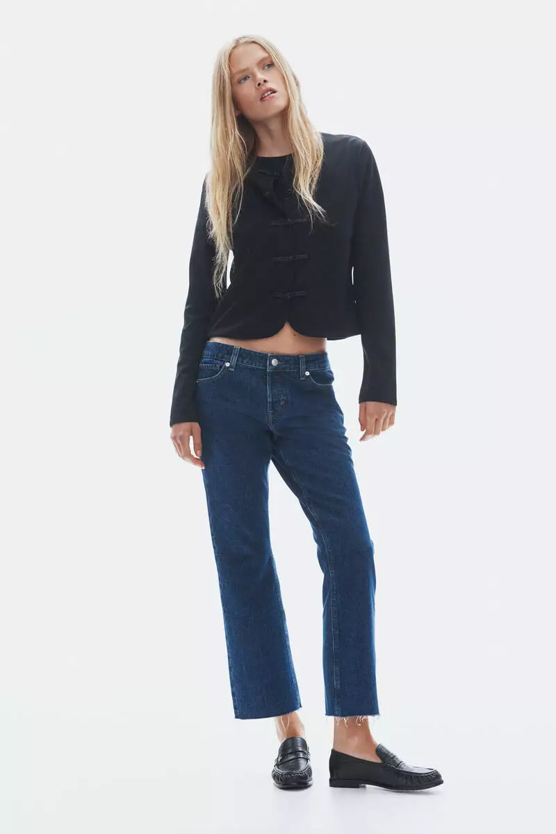 Bootcut Regular Waist Cropped Jeans