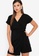ZALORA WORK black 100% Recycled Polyester Wrap Playsuit 09C40AA600176CGS_3