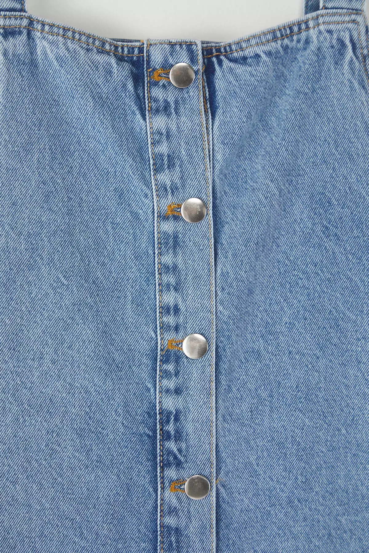 Plus Size Cotton Denim Midi Dress