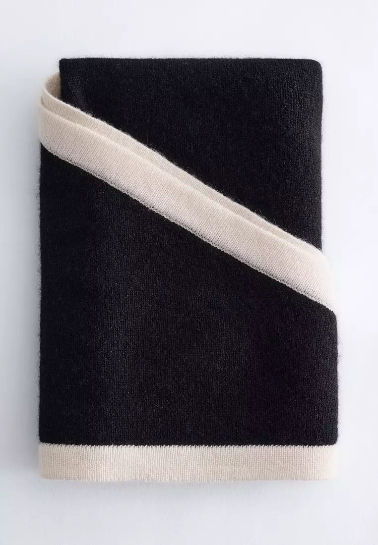 Silk-Cashmere Triangle Scarf
