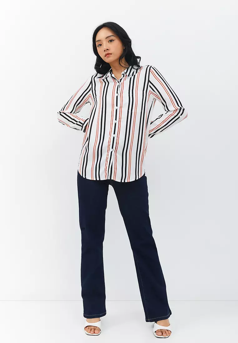 Aemma White Stripe Shirt (G.11607)