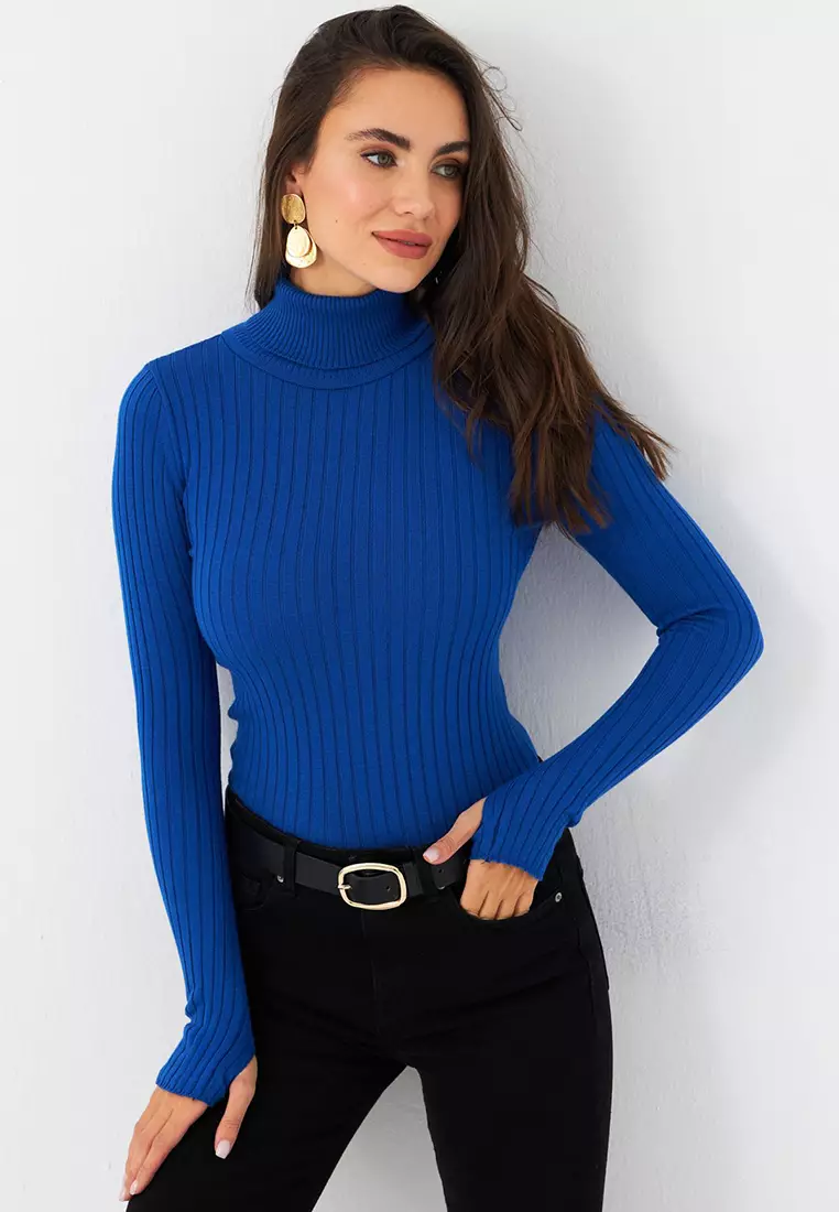 Turtleneck Knitwear Blouse