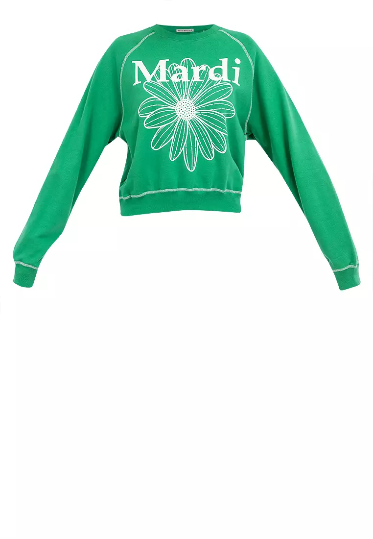 Sweatshirt Raglan Flowermardi_Green