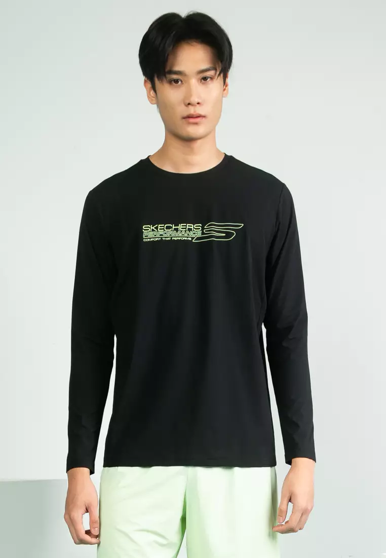 Buy Skechers Skechers Men Running Performance Long Sleeve Tee
