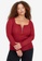 Trendyol red Plus Size Rbbed Blouse 0BF6AAA7FF90B3GS_1