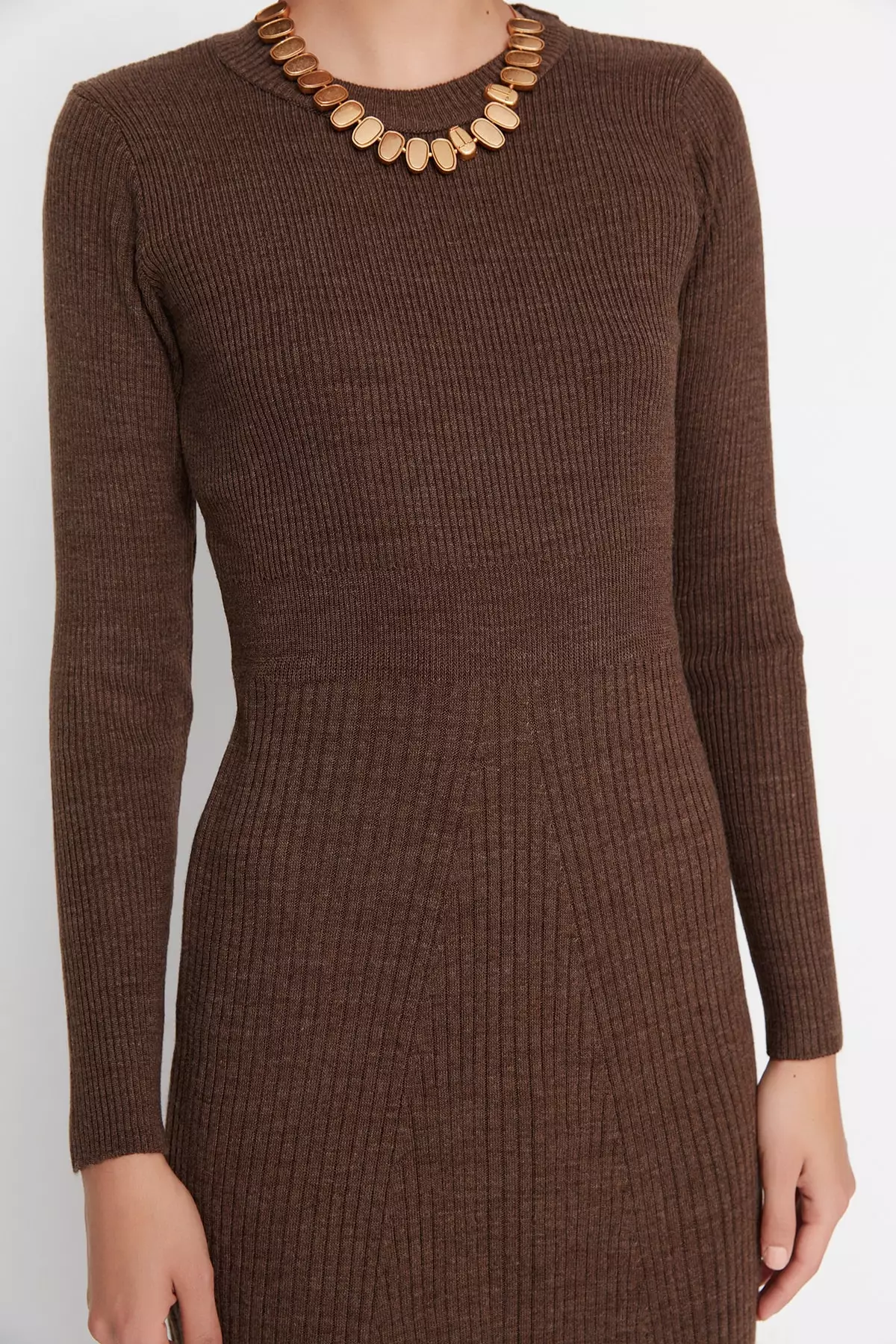 Crew Neck Knit Dress