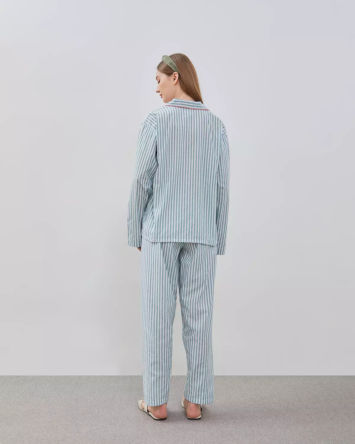 Set Piyama Katun Celana Panjang - Milk Sorbet | Baju Tidur Sleepwear Wanita