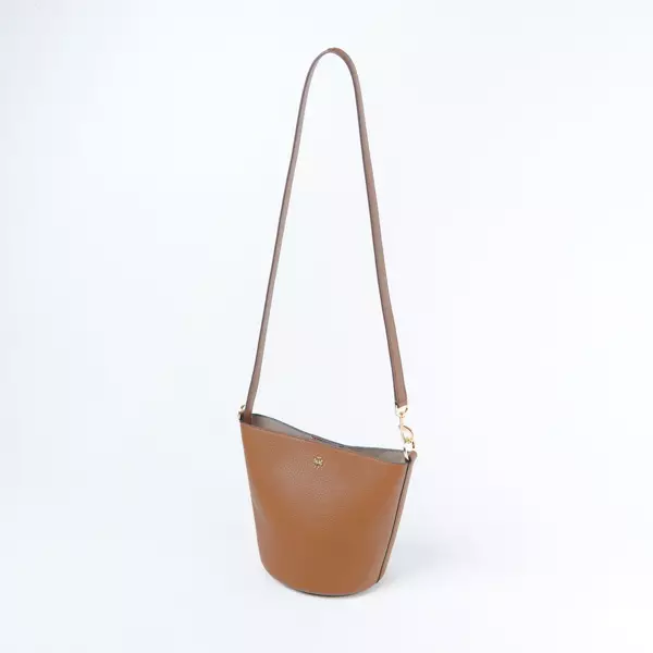 Tas TORY BURCH BLAKE GHW CAMEL GRAINED BUCKET BAG 100% ORIGINAL