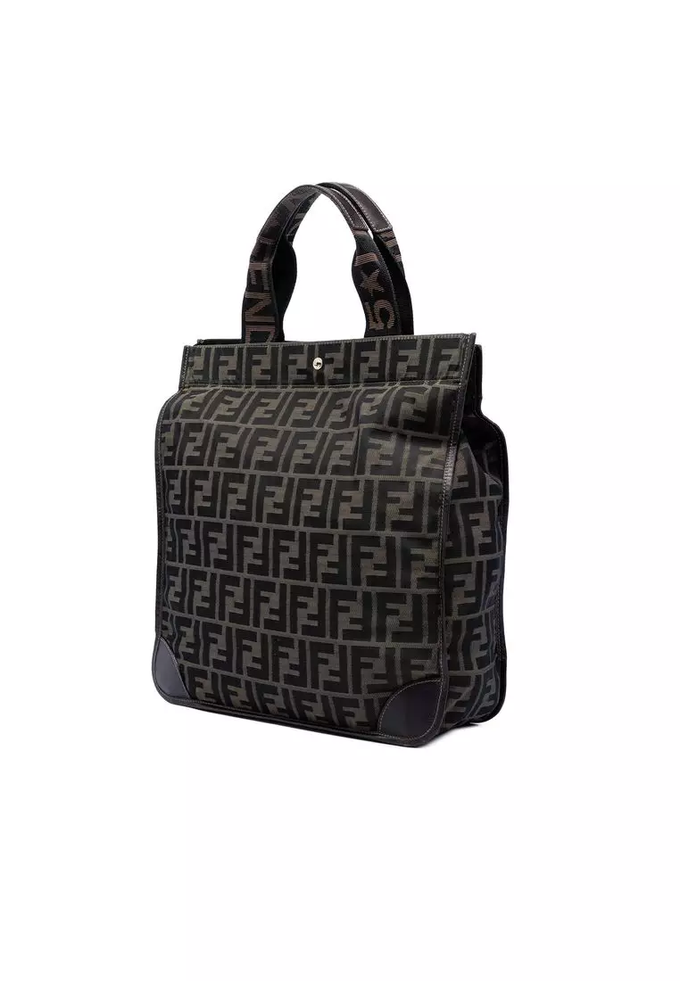 Pre-Loved Fendi Zucca Canvas Shopping Tote