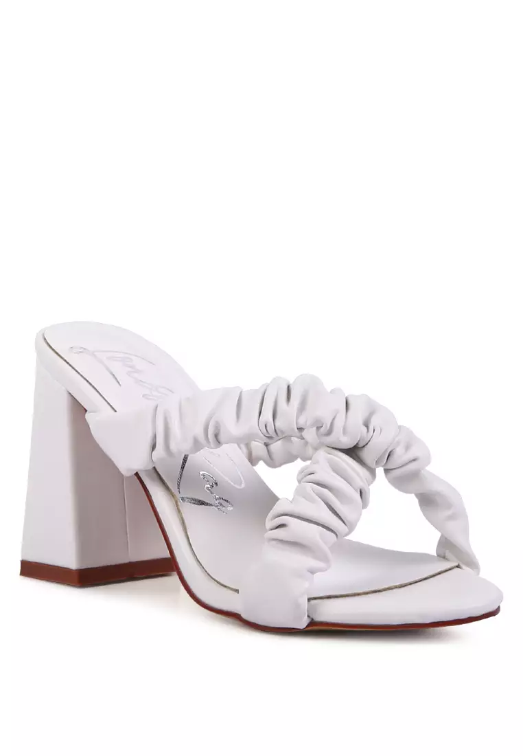 Mango best sale scrunchie sandals