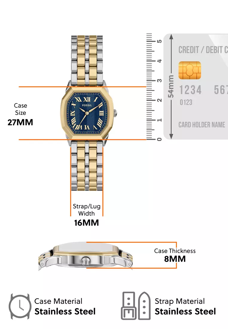Buy Fossil Fossil Women's Harlow Analog Watch ( ES5480 ) - Quartz, Two ...