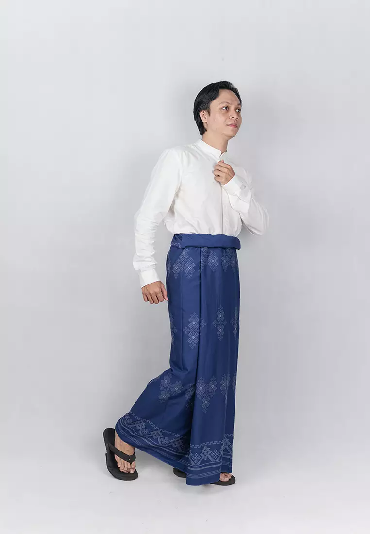 My Aksa Batik Sarung Nabil Blue