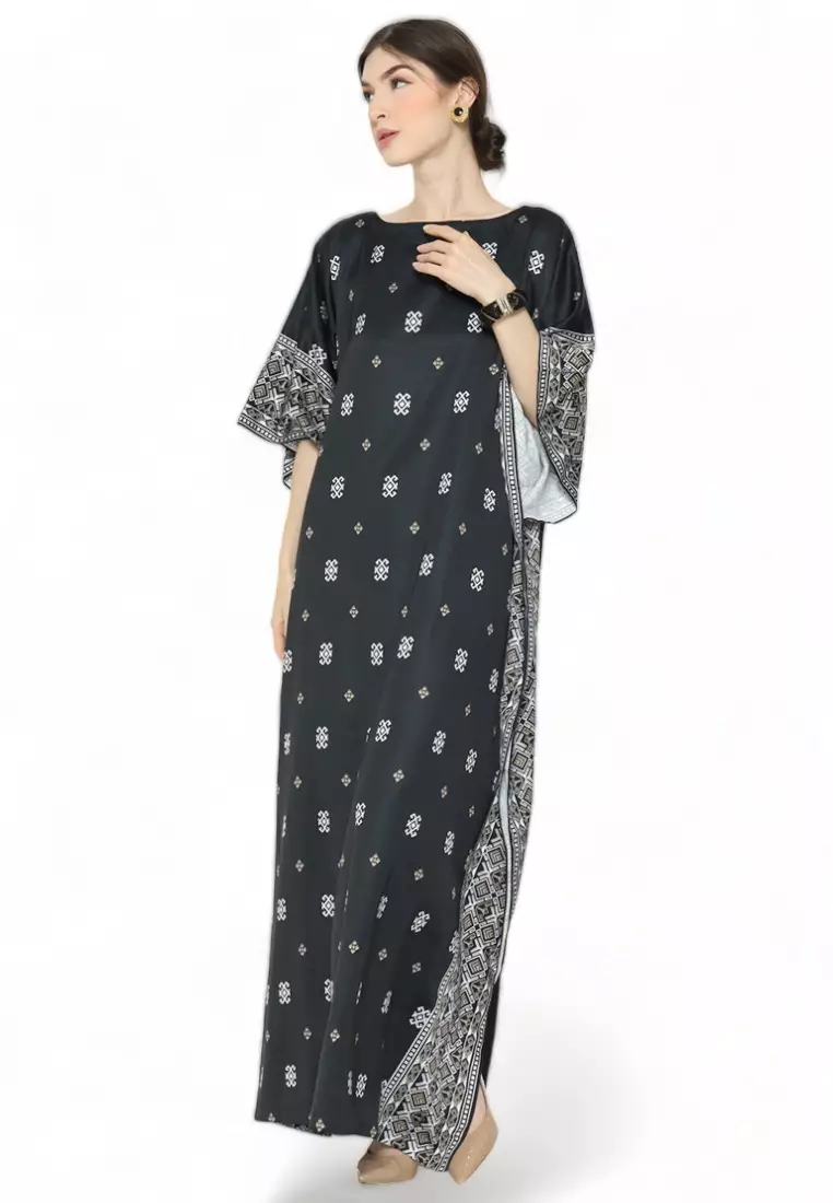 Kanzi Exclusive Short Sleeve Songket Kaftan