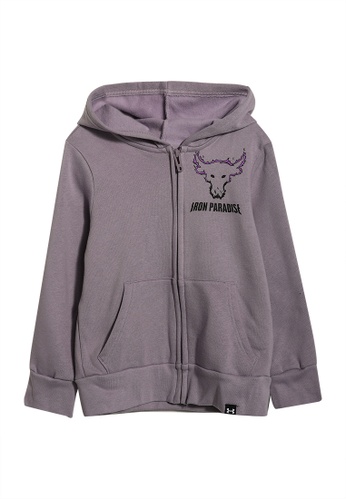 Under Armour purple Project Rock Disrupt Bull Full-Zip Hoodie 55999KAFF2485DGS_1