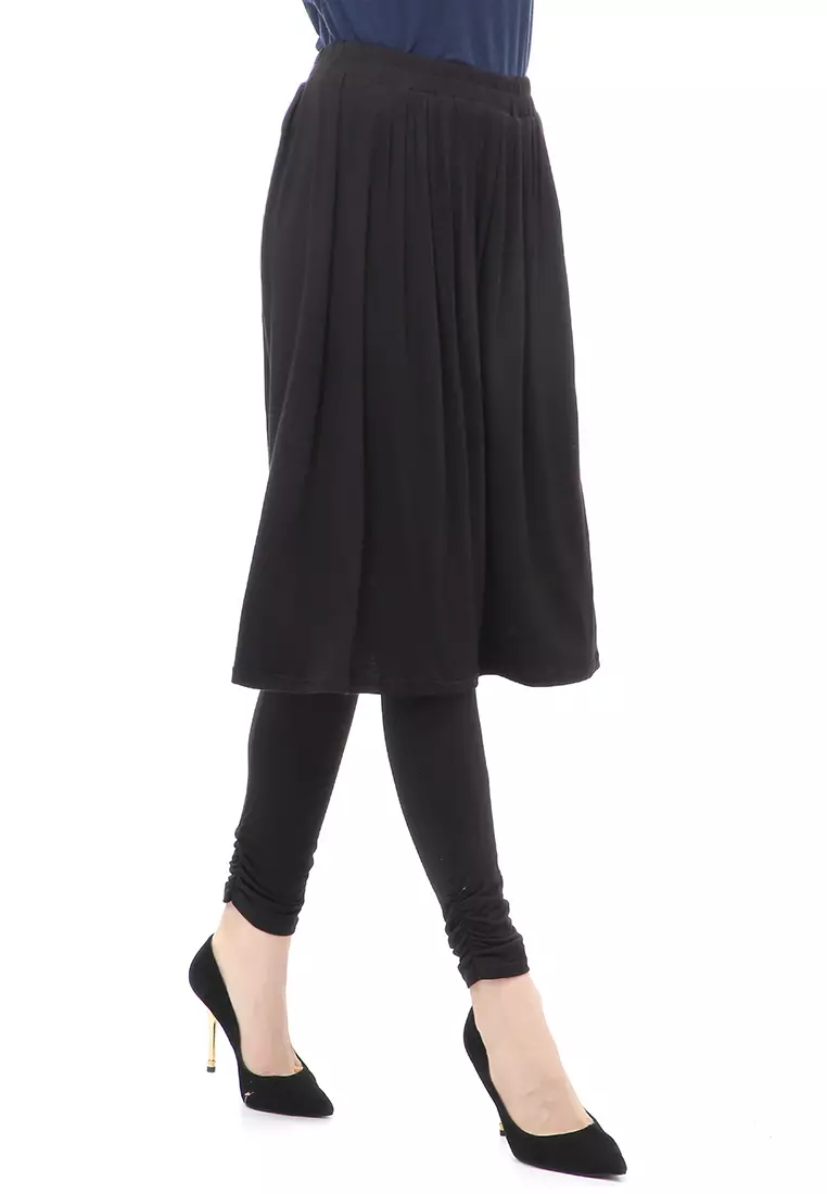 Najwa Rok Legging Olahraga Wanita Muslimah Relaxed Fit - Black