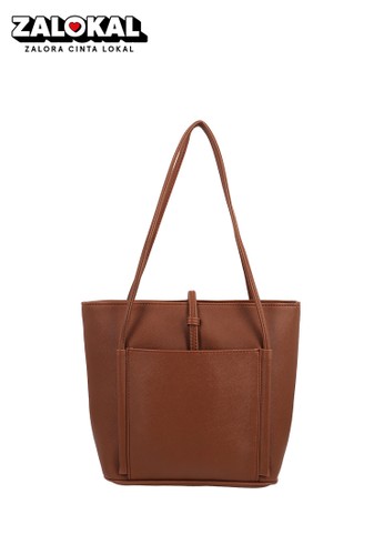 Jual Mayonette Mynt By Mayonette Davne Tote Bag Brown Original Zalora Indonesia