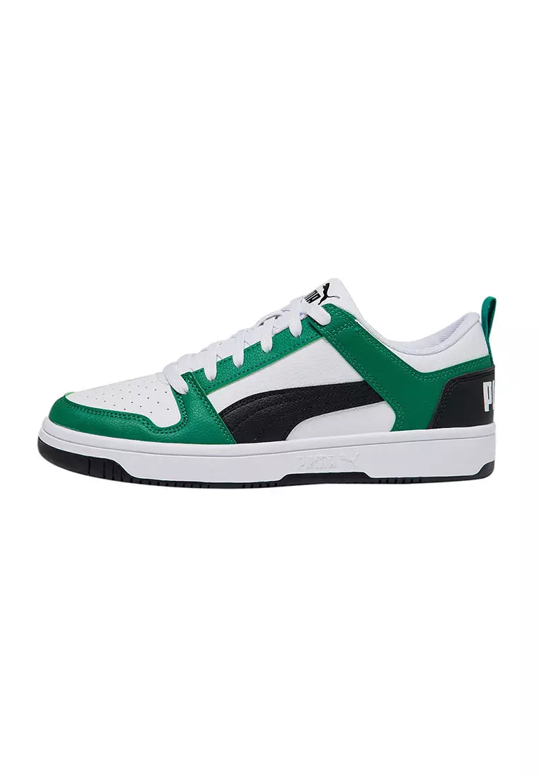 Puma green sale and white