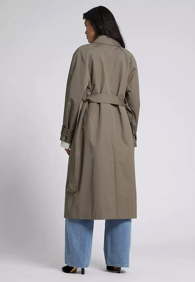 Medium length trench coat sale