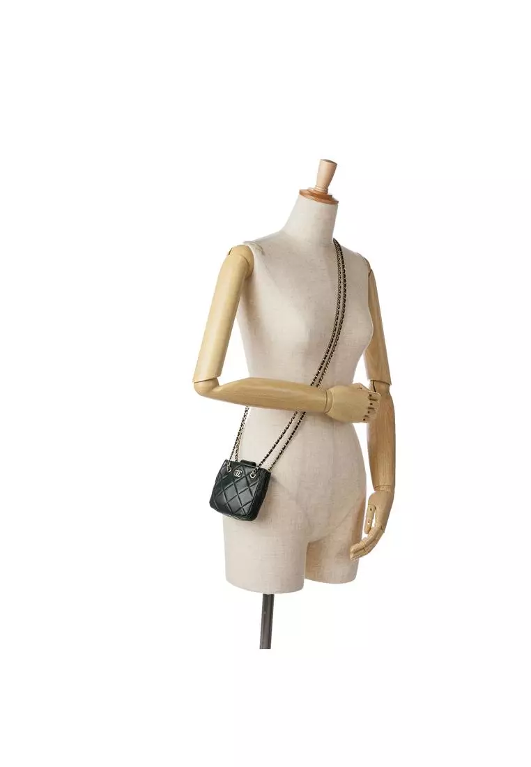 Buy Chanel Pre Loved Quilted Lambskin Crossbody Tiny Shopping Clutch