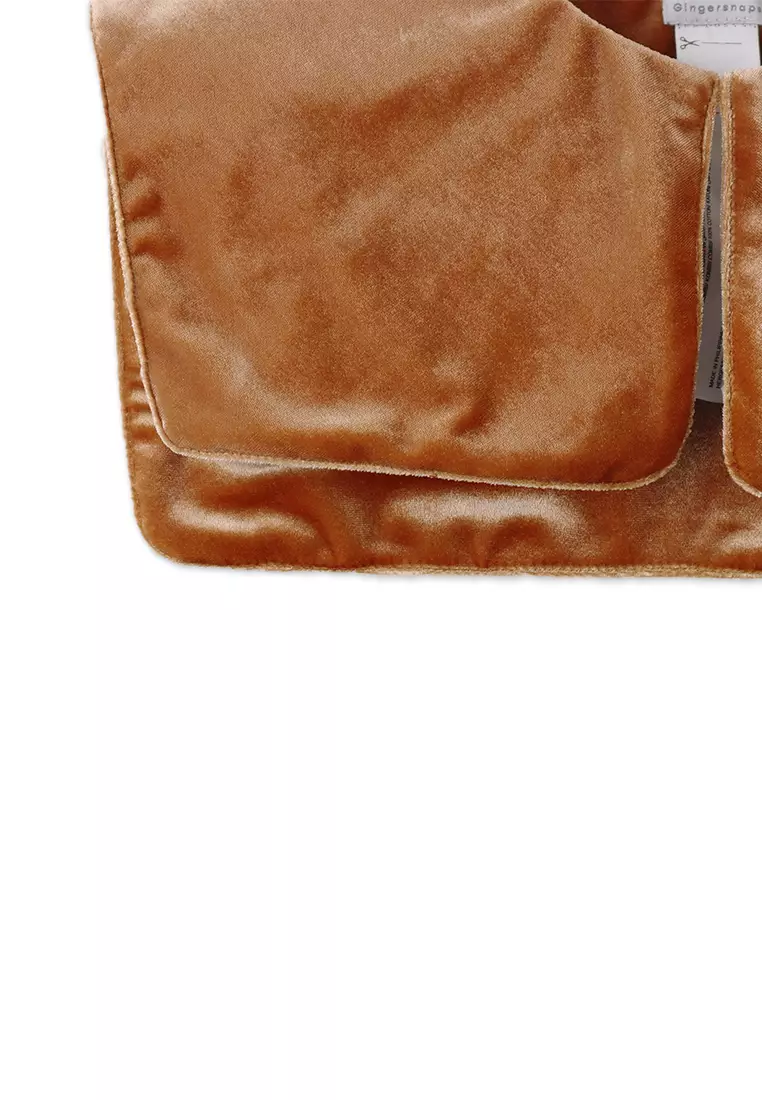 Girls Velvet Detachable Collar