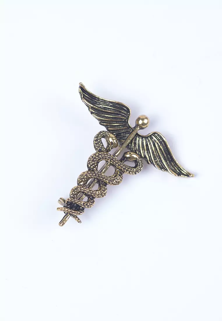 Houseofcuff lapel pin brooch bros untuk jas TUSUK GOLD II
