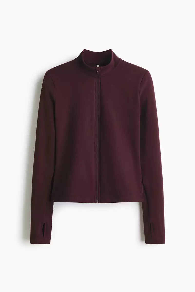 Zip-through sports jacket with SoftMove™