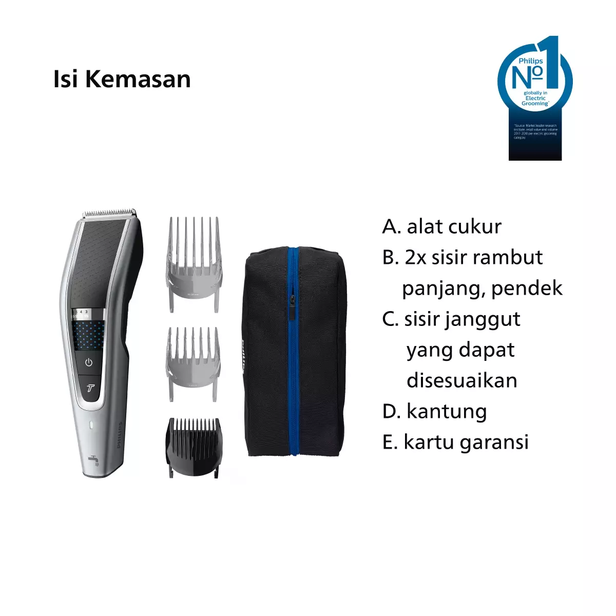 Philips Hairclipper 5000 HC5630/15 Pencukur Rambut